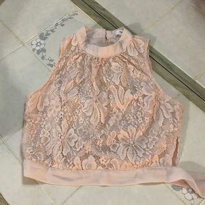 Lace crop top